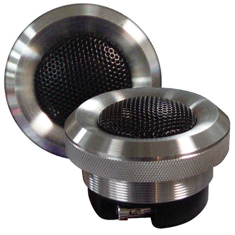 thumbnail image 2 of Audiopipe ATX100 Aluminum Titanium Tweeters - 100W RMS 4ohm Pair With Diamond Chrome Finish 2 of 6