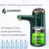 Electric Rechargeable Portable Drinking Water Dispenser Pump for 5 Gallon Bottle, Type-C USB Charging - Green