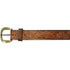 Barjan 10610110240 40" Brown Leather Floral Embossed Belt Image 1