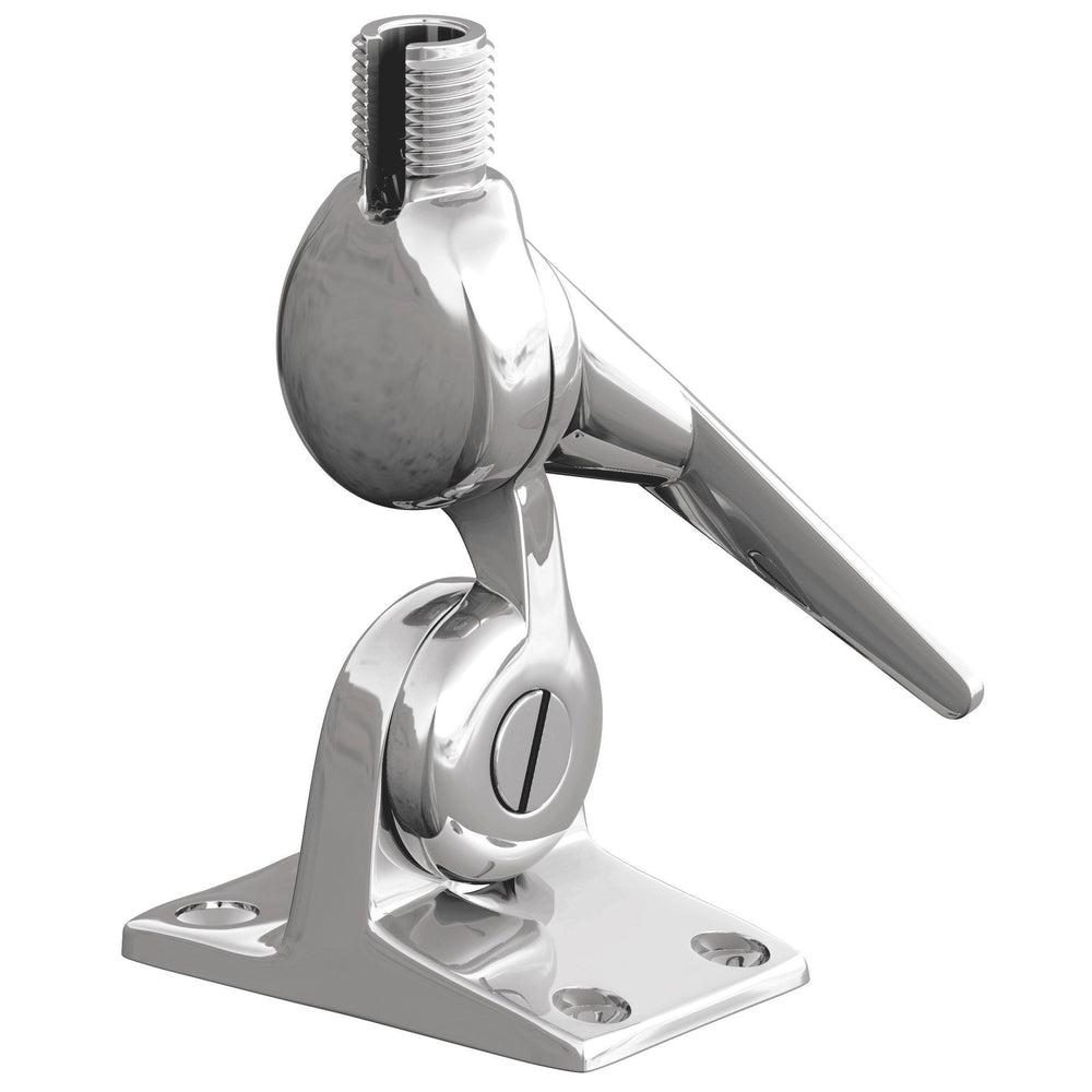 Shakespeare 5187 STAINLESS STEEL FOUR-WAY MARINE RATCHET MOUNT 1"-14 THREADS Image 1
