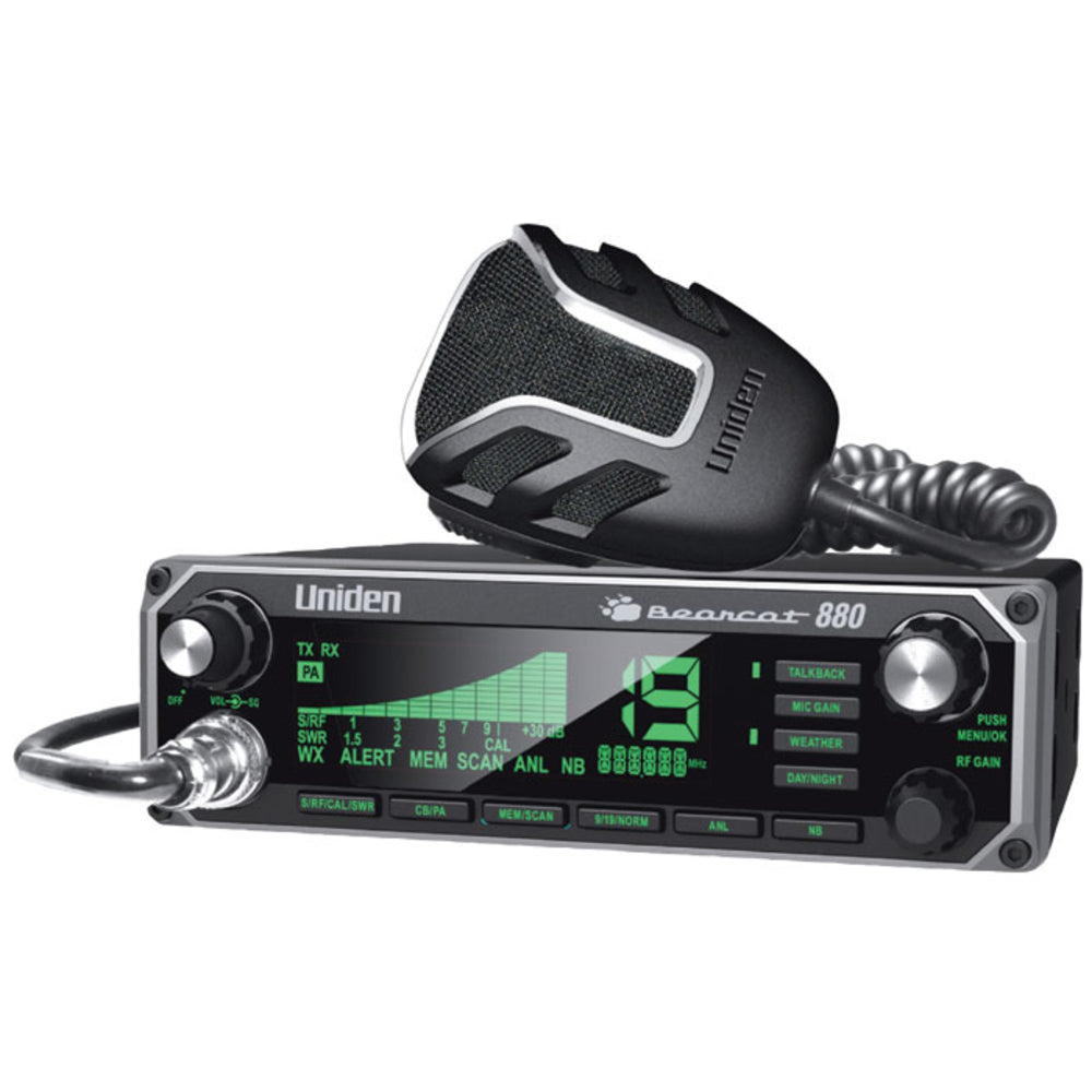 Uniden BC880 40 Channel CB Radio with 7 Color LCD Display and Talk-Back Feature Image 1