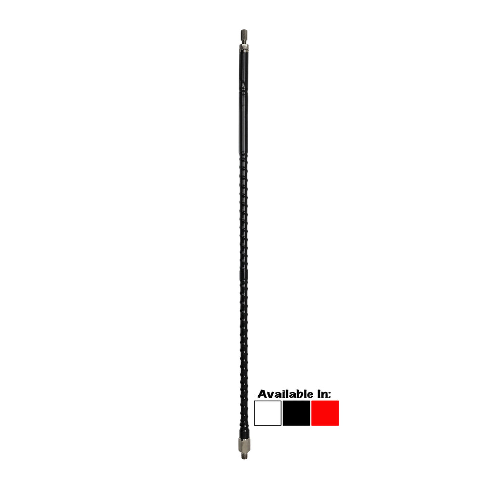 Procomm BTF2-B Black 2.25' Tall Top Load CB Antenna Image 1