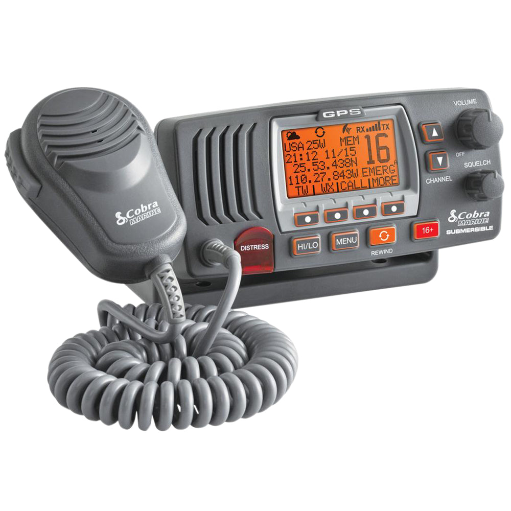 Cobra MRF77BGPS VHF Marine Radio with GPS Image 1