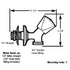 Scandvik 10187P Washdown Spigot S/S