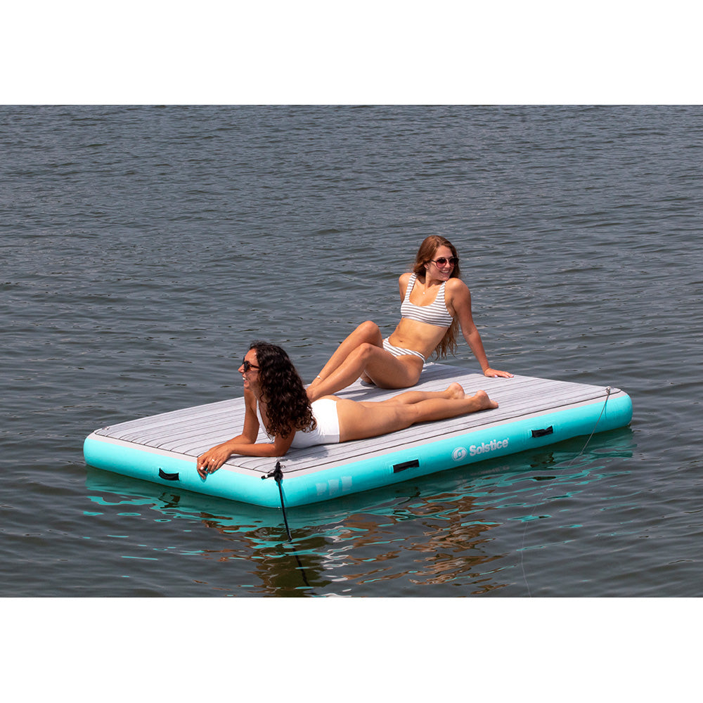 Solstice Watersports 38805 8' X 5' Luxe Dock Traction Pad And Ladder