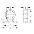 Sea-Dog 426105-1 Round Power Socket/Gauge Mounting Bracket