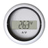 Veratron B00006302 52Mm 2-1/16" Viewline Hour Counter-Voltmeter White Image 1