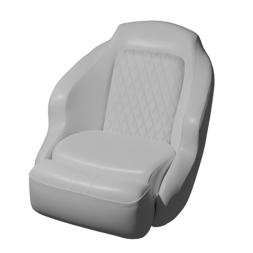 Taco Marine Ba1-25Wht Anclote Diamond Bucket Seat White Image 1