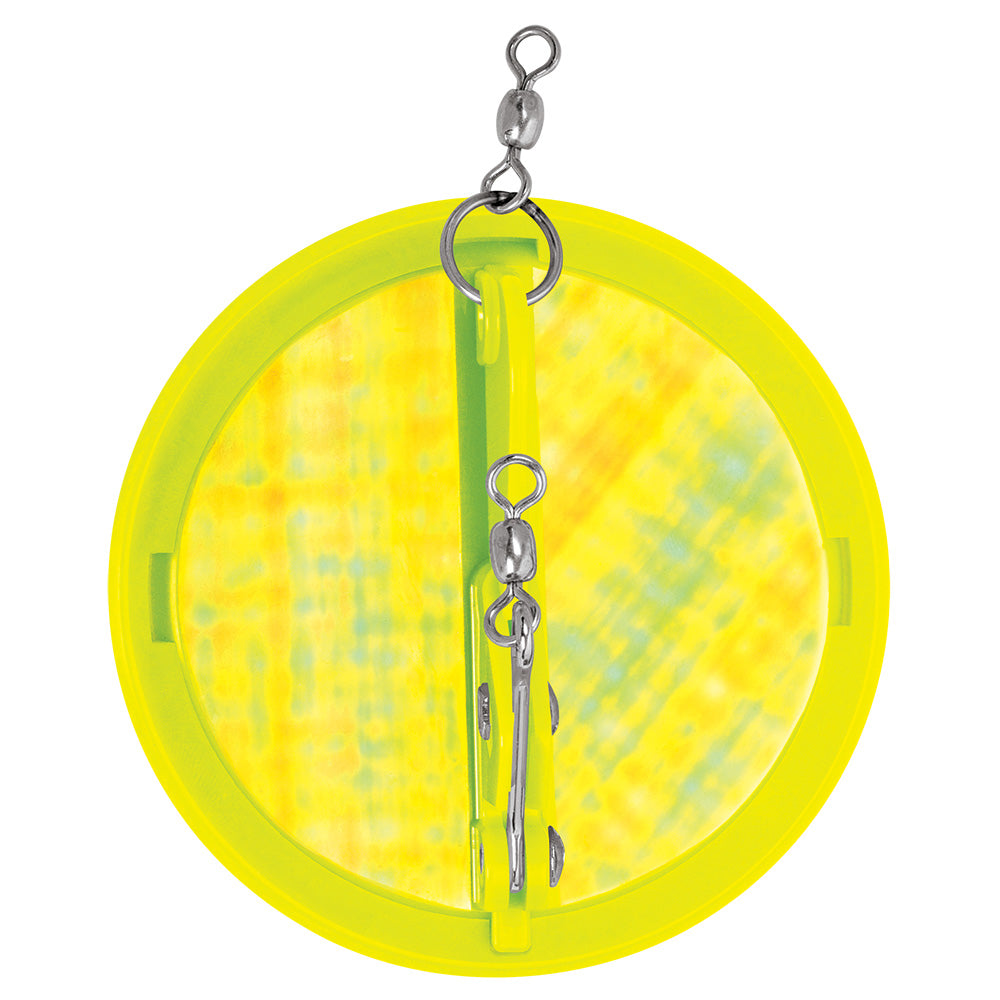 Luhr-Jensen 5560-000-2509 Dipsy Diver 3-1/4" Chartreuse/Silver Bottom Moon Jelly Image 1