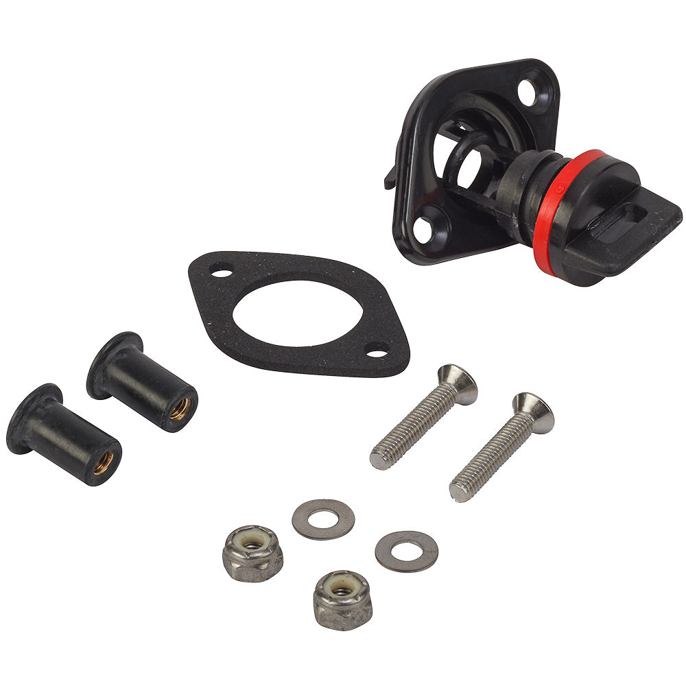 Sea-Dog 520010-9 Drain Plug Kit with Recessed Base for Watertight Seal Image 1