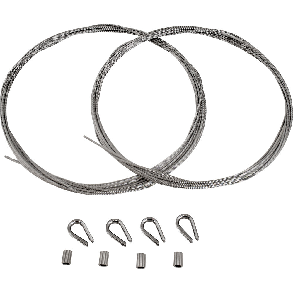 Sea-Dog 748020-1 Rudder Cable Kit Stainless Steel 1/16" 15ft. Image 1