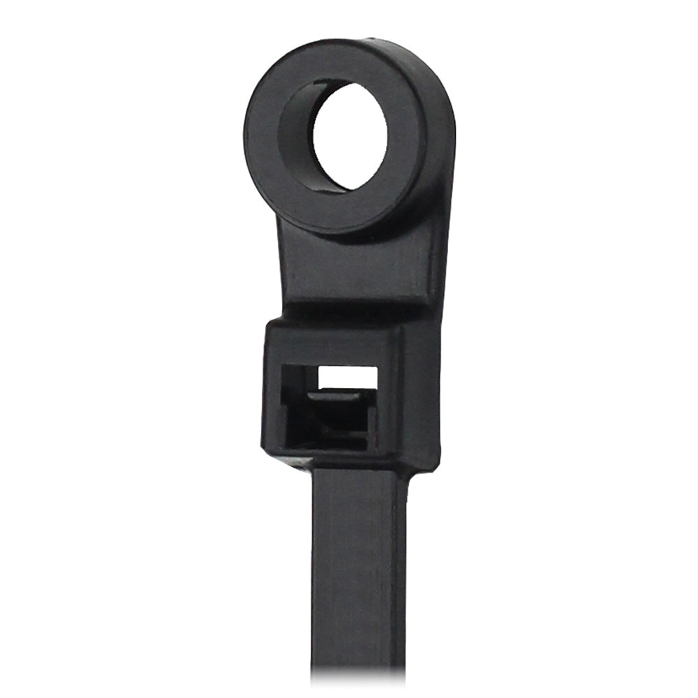 Pacer Group CTMR2S-100BK Cable Tie Mounting Ring Black 8" 50lb Tensile Strength Image 1