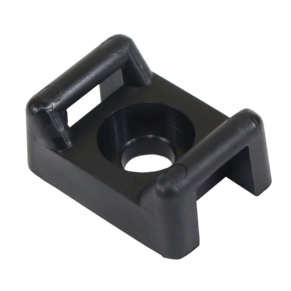 Pacer Group CTM3S10BK-100 Cable Tie Mount Screw Down 10 Method Black Image 1