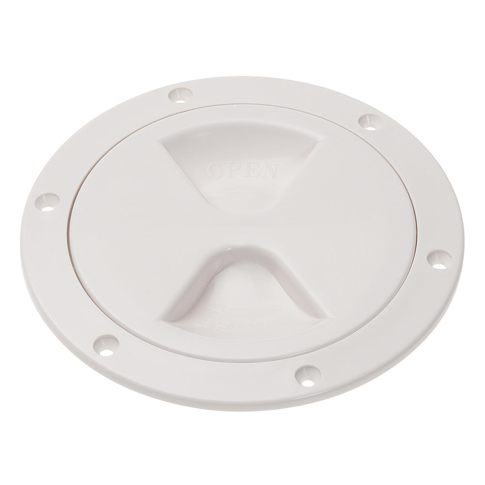 Barton Marine 40040 Screw Inspection Cover 6" White Poly O-Ring Seal Image 1