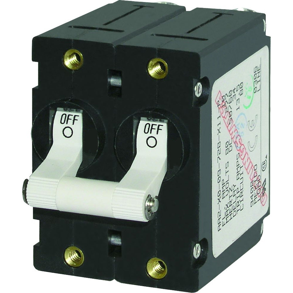 Blue Sea Systems 7235 A-Series Double Pole Toggle 15Amp White Image 1