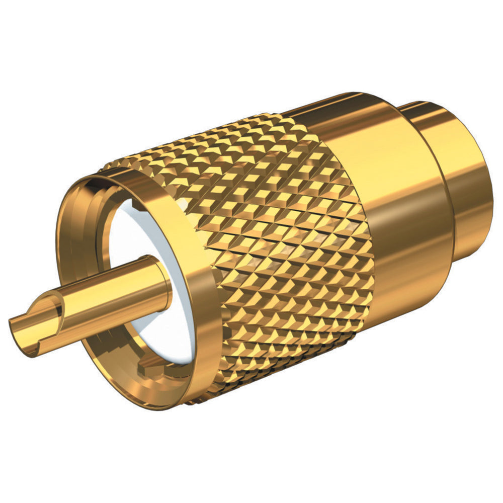 Shakespeare Pl-259-58-G Gold Solder-Type Connector Ug175 Adapter And Doodad Image 1