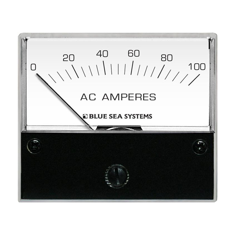 Blue Sea Systems 8258 Ac Analog Ammeter 2-3/4" Face 0-100 Amperes Image 1