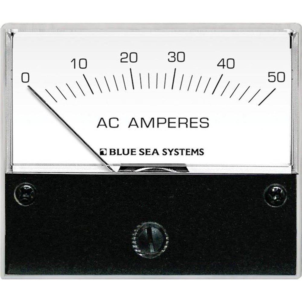 Blue Sea Systems 9630 Analog Ammeter Ac Std. 0-50A Coil Image 1