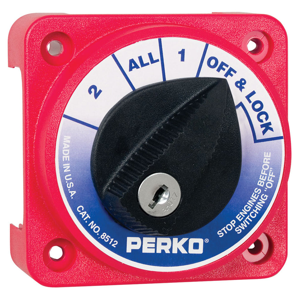Perko 8512Dp Compact Medium Duty Battery Selector Switch Key Lock Image 1