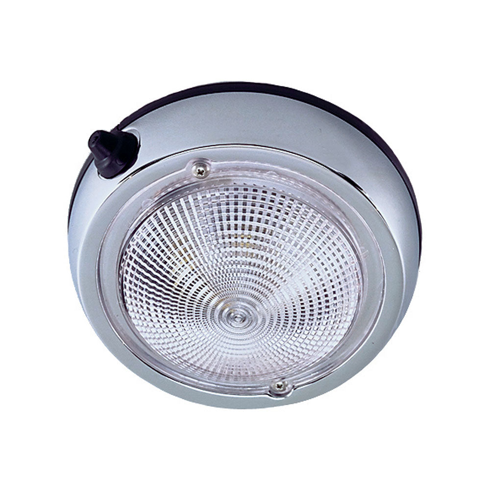 Perko 0300Dp1Chr Surface Mount Dome Light 5" O.D. 4" Lens Chrome Plated Image 1