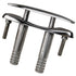 Whitecap 6809 E-Z Push Up Stainless Steel Cleat 6"" Image 1