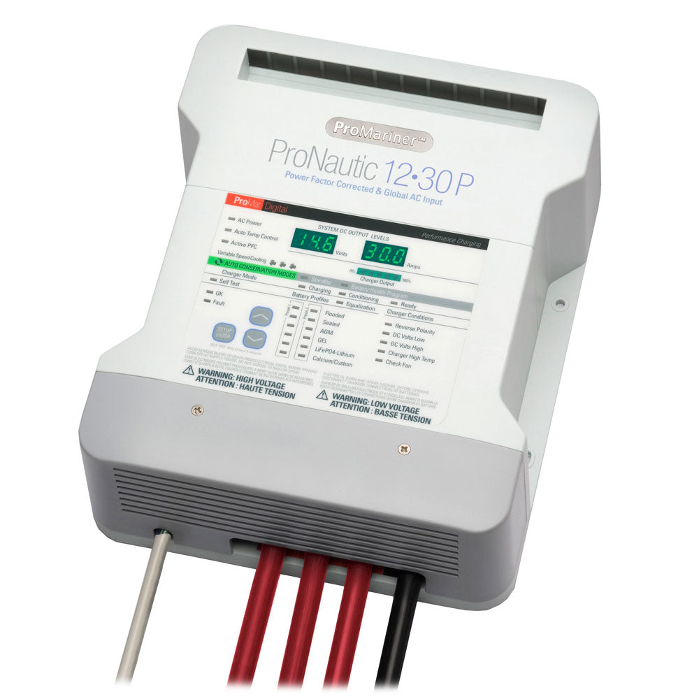 Promariner 63130 Pronautic 1230P 30 Amp Battery Charger 12V 3 Bank 120/240V Image 1