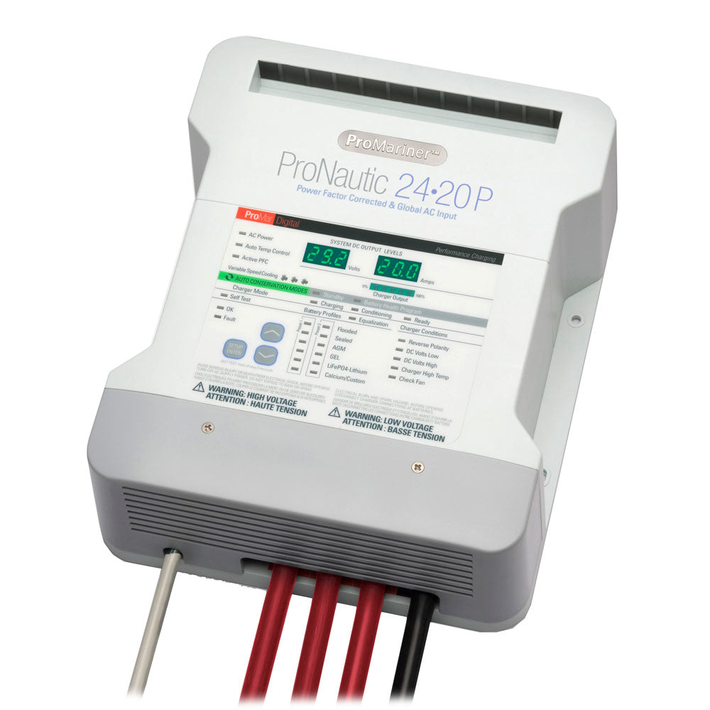Promariner 63170 Pronautic 2420P 20 Amp Battery Charger 24V 3 Bank 120/240V Image 1