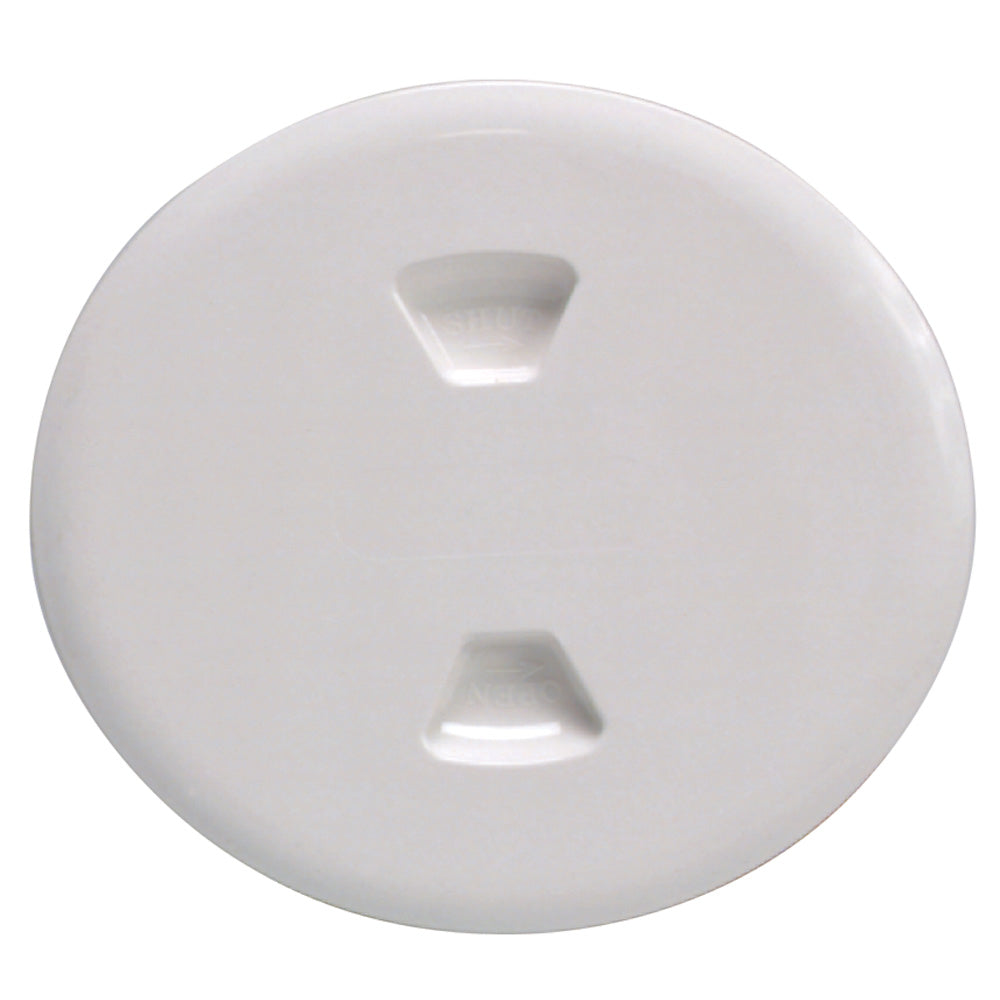 Beckson Marine Dp50-W 5" Twist-Out Deck Plate White Image 1