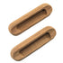 Whitecap 60124-A Teak Oblong Drawer Pull 4-1/16"L 2 Pack Image 1