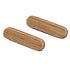 Whitecap 60124-A Teak Oblong Drawer Pull 4-1/16"L 2 Pack