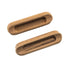 Whitecap 60124-A Teak Oblong Drawer Pull 4-1/16"L 2 Pack
