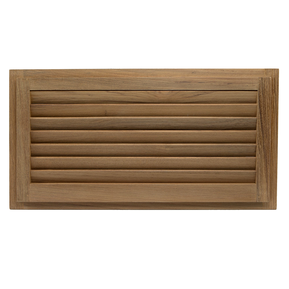 Whitecap 60716 Teak Louvered Insert 9-3/8" X 18" 3/4""