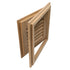 Whitecap 60720 Teak Louvered Door & Frame, Right Hand Opening