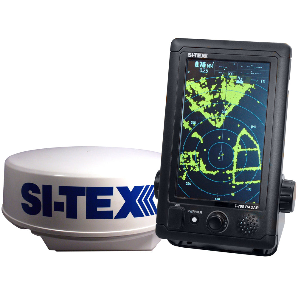 Si-Tex T-760 Compact Color Radar 4Kw 18" Dome 7" Touchscreen Image 1