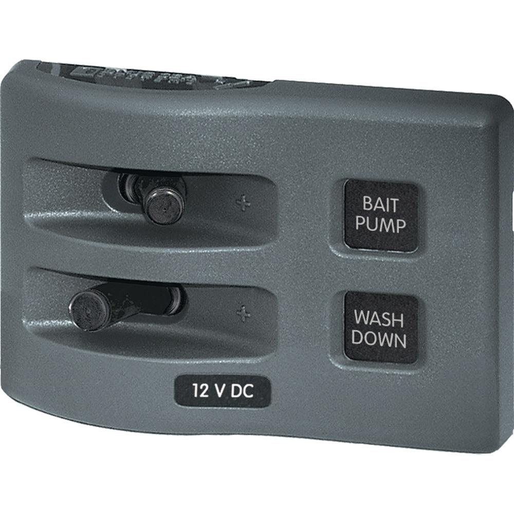 Blue Sea Systems 4303 Weatherdeck 12V Dc Waterproof Switch Panel 2 Position Image 1