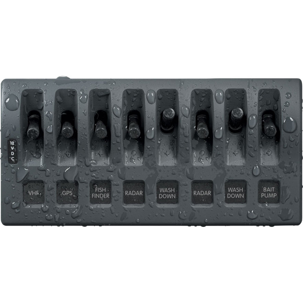 WEATHERDECK&trade; WATER RESISTANT SWITCH ONLY BREAKER PANEL (BLUE SEA SYSTEMS)