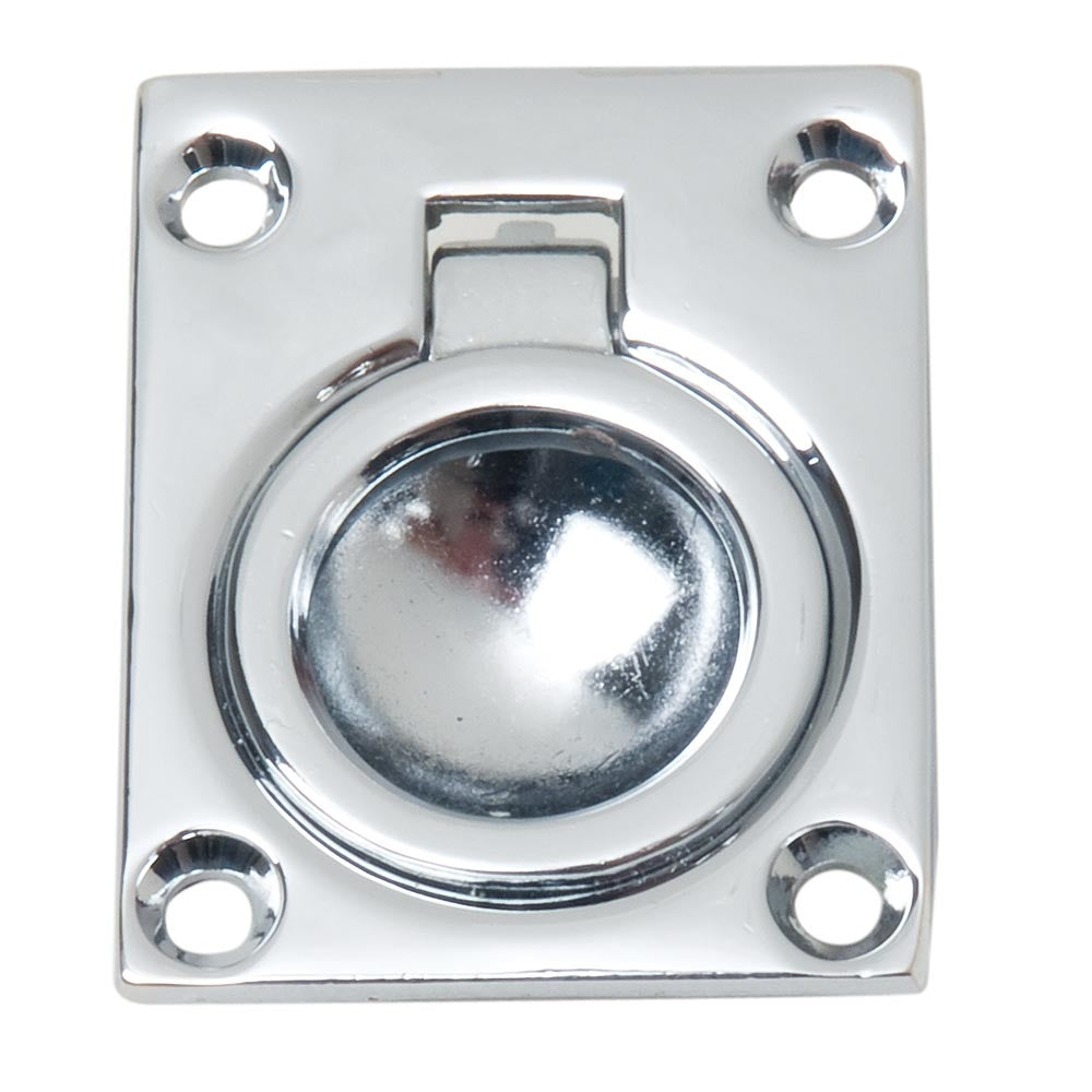 Perko 0841Dp0Chr Flush Ring Pull Chrome Plated Zinc Image 1