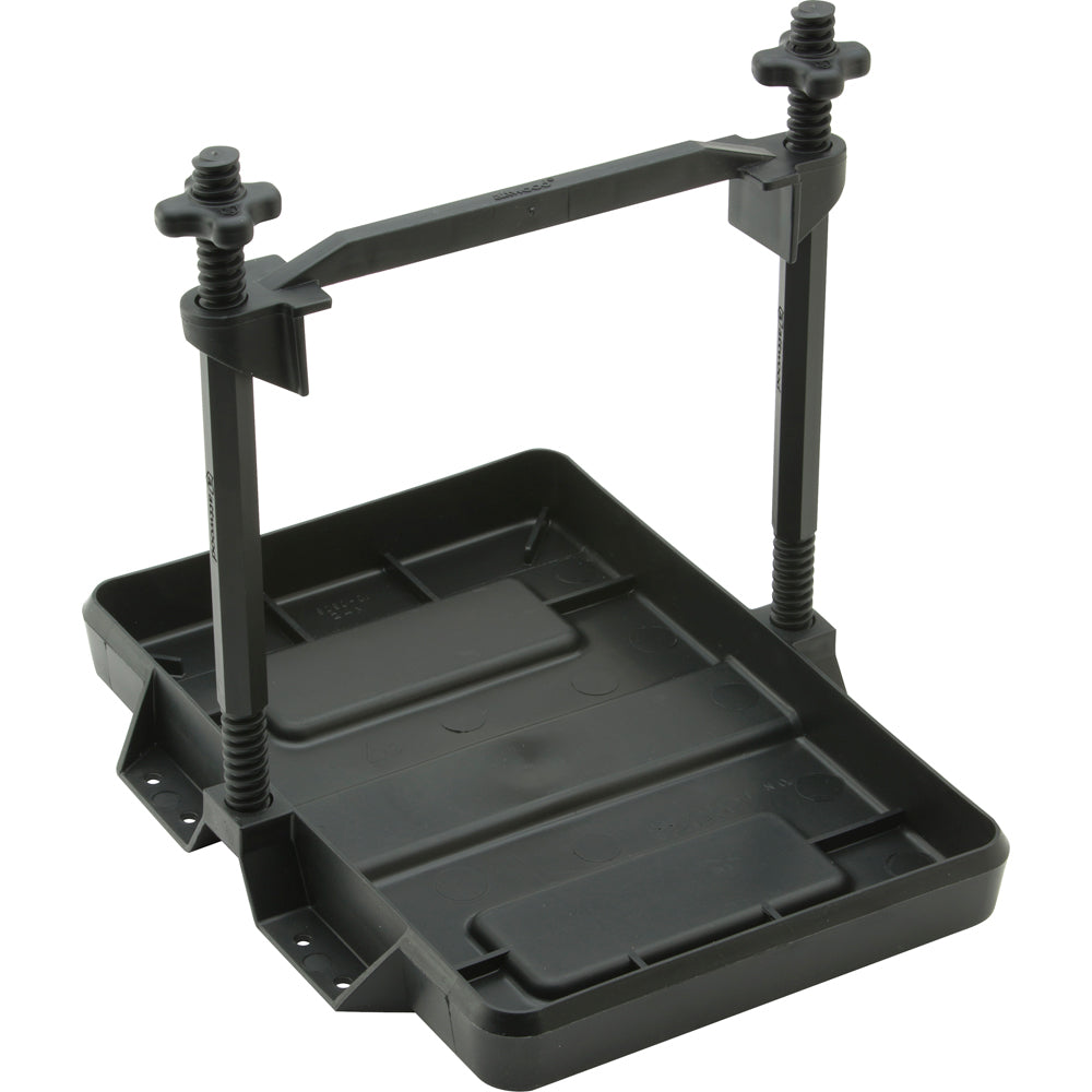 Attwood Marine 9097-5 Heavy-duty All-plastic Adjustable Battery Tray 24 Series Image 1