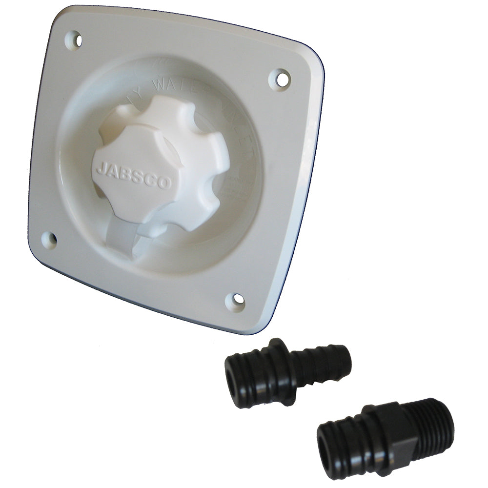 Jabsco 44412-1045 Water Pressure Regulator Flush Mount White Image 1