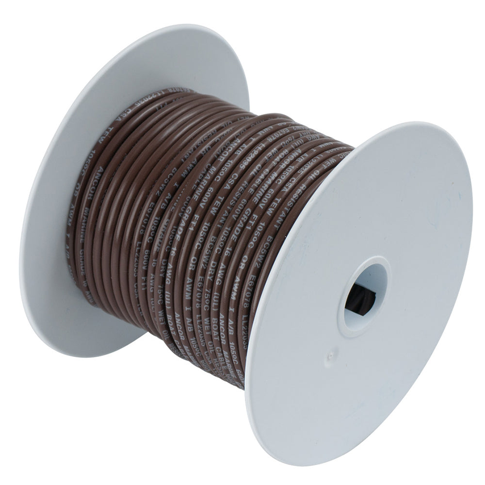 Ancor 184203 Brown 14 Awg Tinned Copper Wire 15' Image 1