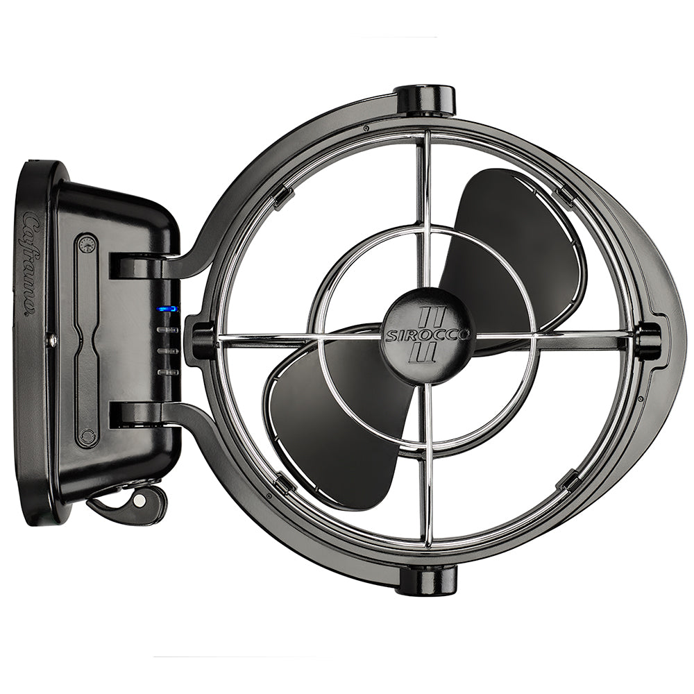 Caframo 7010Cabbx Sirocco Ii 3-Speed 7" Gimbal Fan Black 12-24V Image 1