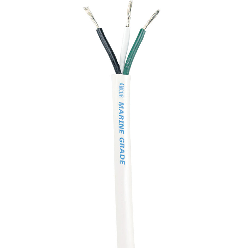 Ancor 133510 White Triplex Cable 14/3 Awg Round 100' Image 1