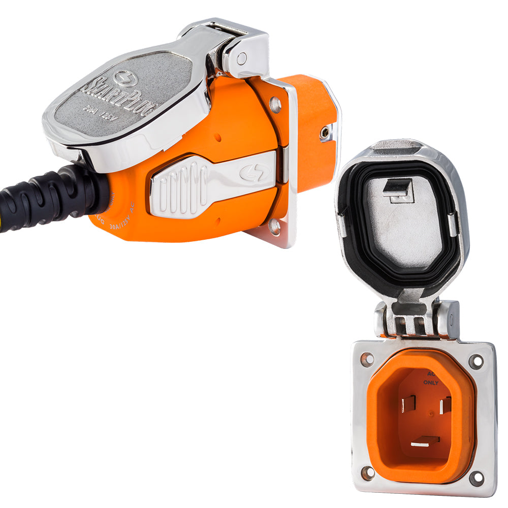 Smartplug B30Assynt 30A Inlet & Female Cord Connector Combo Stainless Image 1