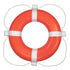 Taylor Made 364 Foam Ring Buoy 24" Orange White Rope Image 1