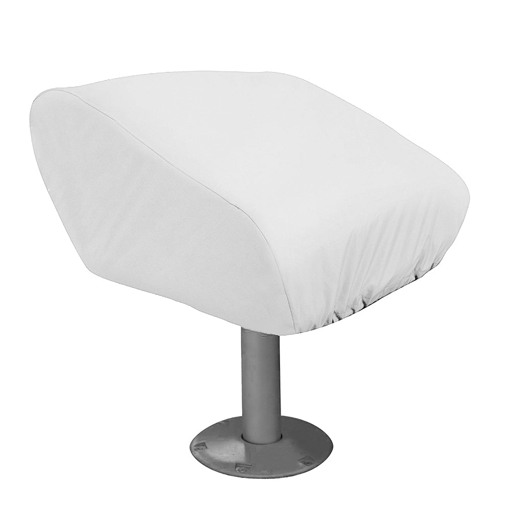 Taylor Made 40220 Folding Pedestal Boat Seat Cover Vinyl White Image 1