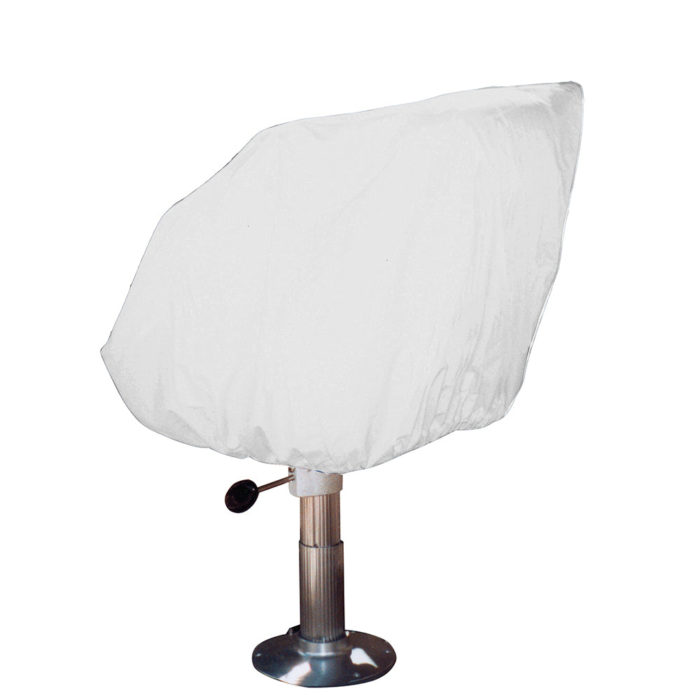 Taylor Made 40230 Helm/Bucket/Fixed Back Boat Seat Cover Vinyl White Image 1