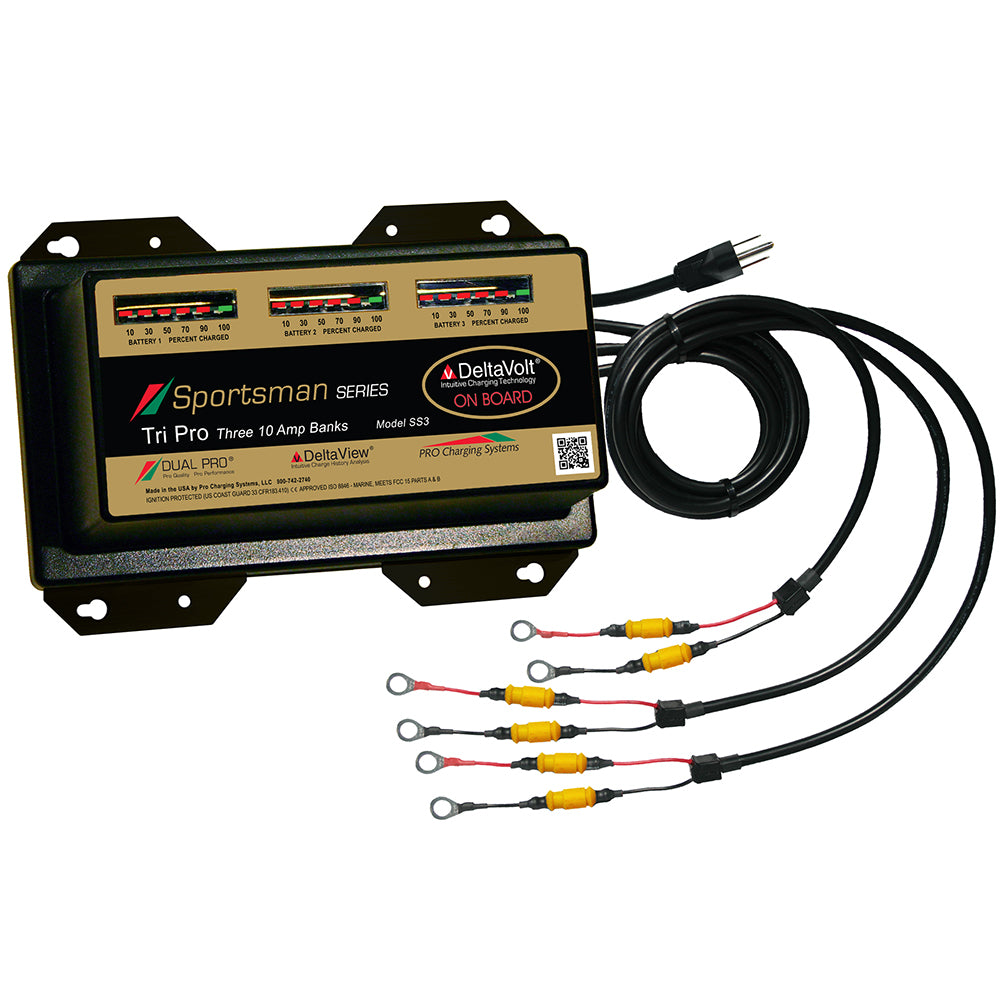 Dual Pro Ss3 Sportsman Series Battery Charger 30A 3-10A-Banks 12V-36V Image 1