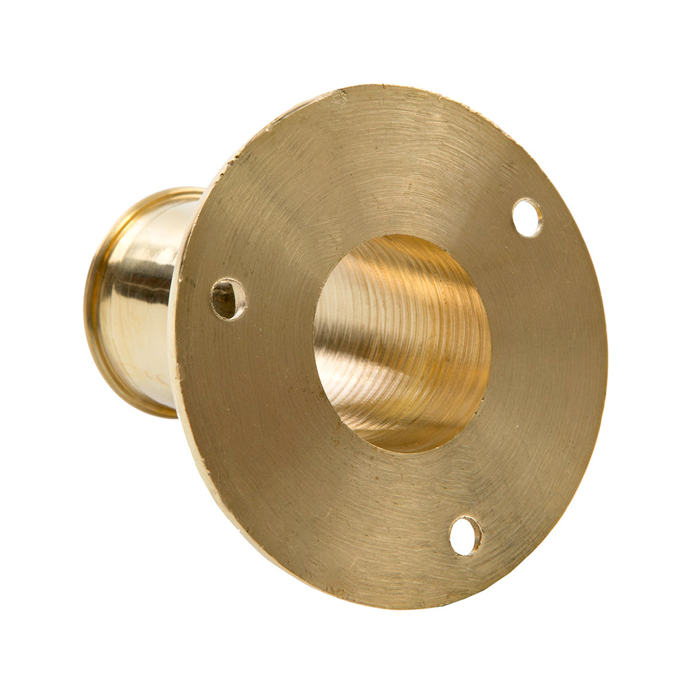 Whitecap S-5002B Top-Mounted Flag Pole Socket Polished Brass 1" Id