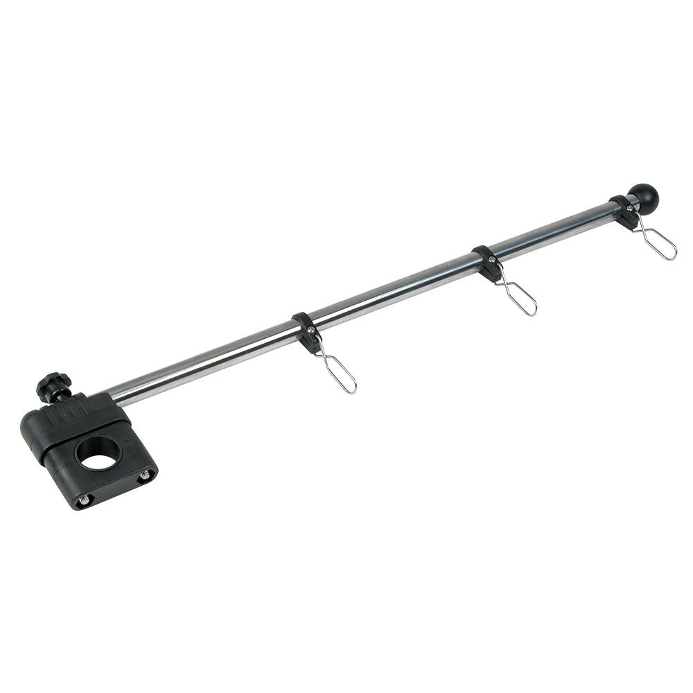 Whitecap S-5010 17" Rail Mount Flag Pole 1/2" Diameter Stainless Steel Staff Image 1