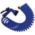 Whitecap P-0442B 50' Blue Coiled Hose Adjustable Nozzle Image 1